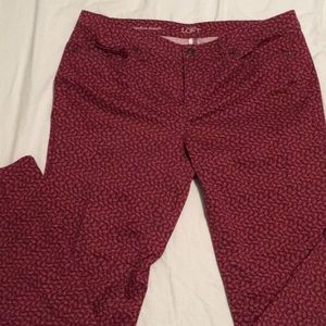 Ann Taylor Jeans, sz 12/31, paisley print